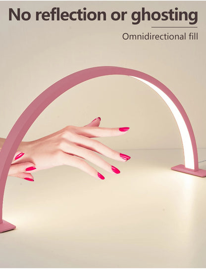 Lámpara de uñas LED de escritorio con bordado periférico - La Mode Escape