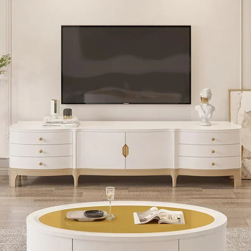 Mueble de TV con patas doradas de exhibición - La Mode Escape