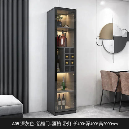 Glass Door Wine Cabinet Modern Simple - La Mode Escape