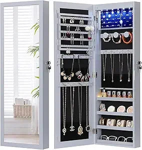 Armoire pour Bijoux - Miroir -  LED - La Mode Escape