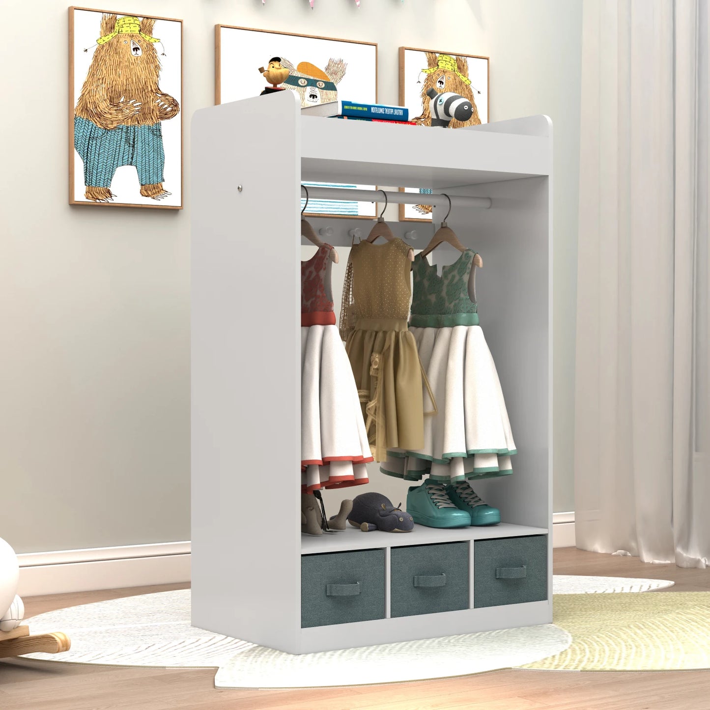 Armoire - Miroir - Rangement de vêtements - Placard - La Mode Escape