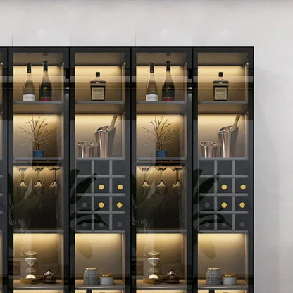 Glass Door Wine Cabinet Modern Simple - La Mode Escape