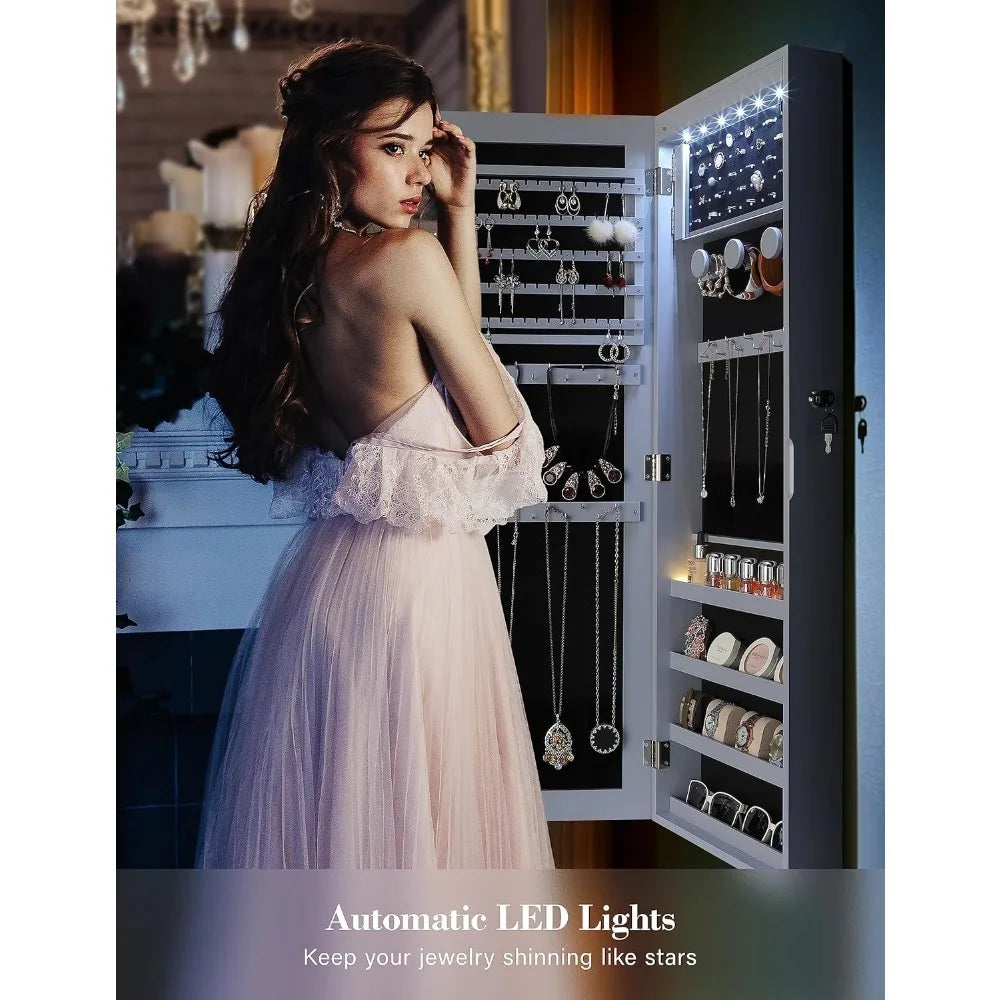 Armoire pour Bijoux - Miroir -  LED - La Mode Escape