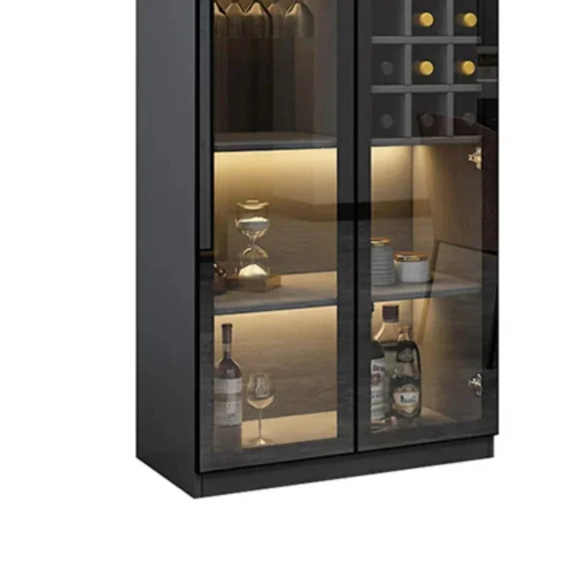 Glass Door Wine Cabinet Modern Simple - La Mode Escape