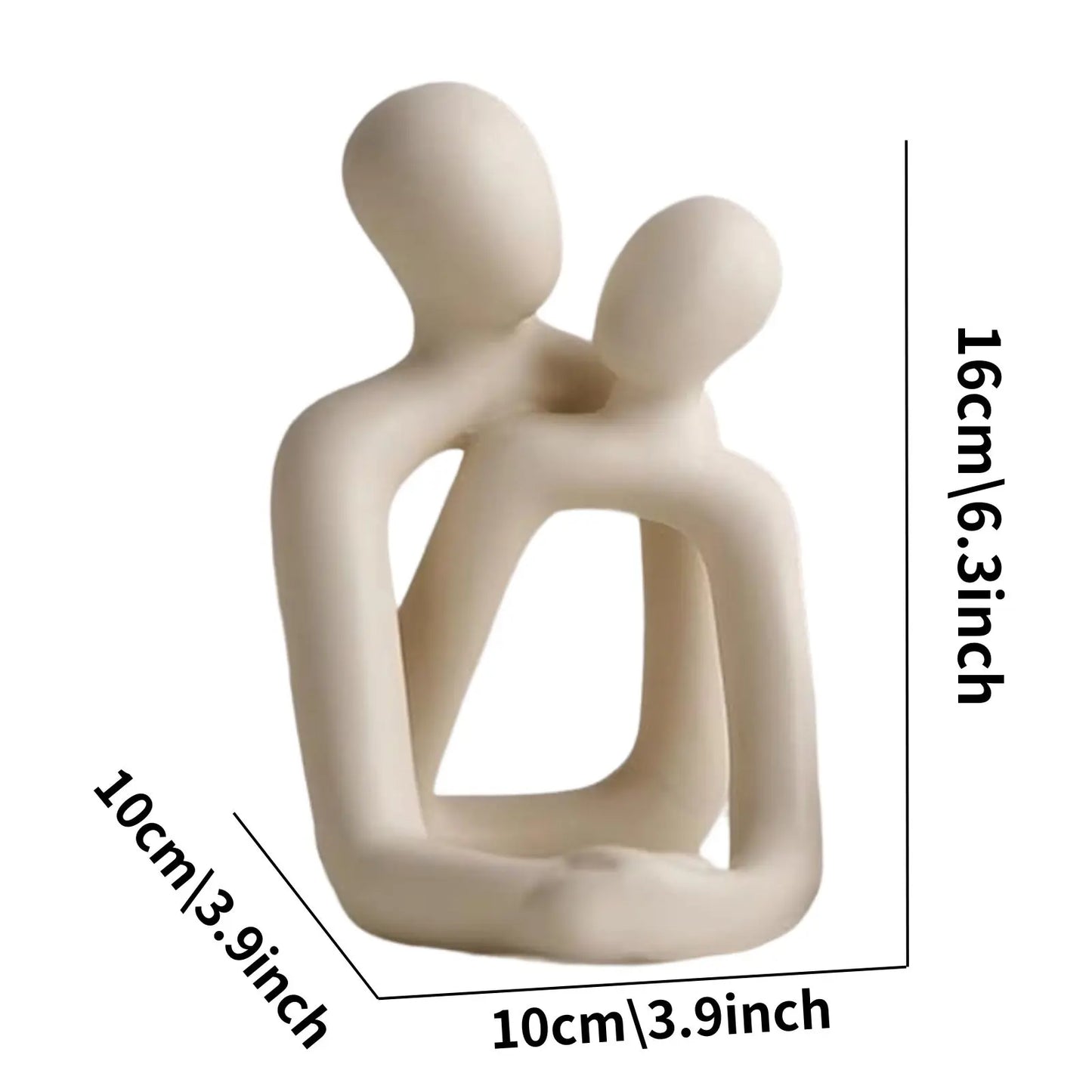 Heartwarming Loving Couple Resin Statue - - La Mode Escape