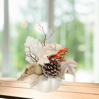 Décoration - Vase avec plantes  - blanc - La Mode Escape