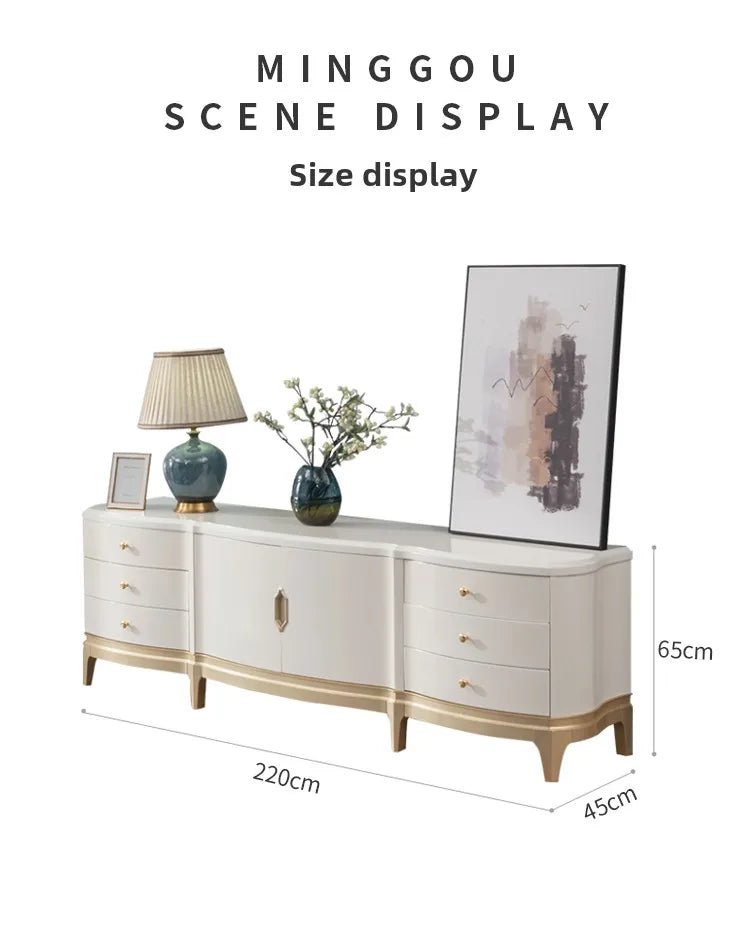 Display Gold Leg Tv Cabinet Floor - La Mode Escape