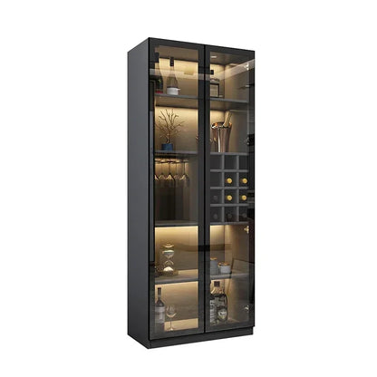 Glass Door Wine Cabinet Modern Simple - La Mode Escape