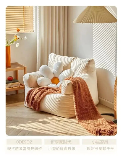 Japanese White Living Room Sofa Minimalista - La Mode Escape