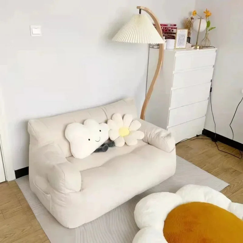 Japanese White Living Room Sofa Minimalista - La Mode Escape