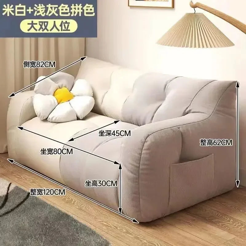 Japanese White Living Room Sofa Minimalista - La Mode Escape